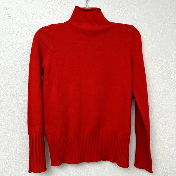 NWT French Connection Red  Roll Neck Jumper Sweater - Picture 7 of 9